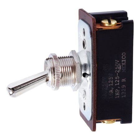 Jandorf Jandorf 16 amps Double Pole Toggle Power Tool Switch Black/Silver 1 pk 61170